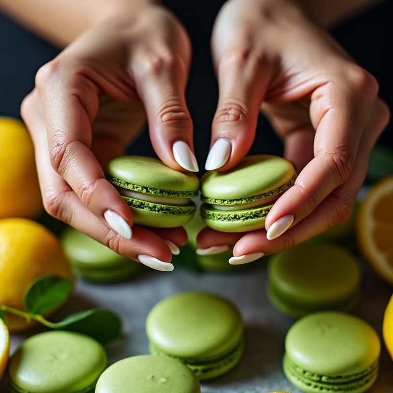 Financier à la pistache